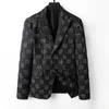 2024 Hoge Kwaliteit Designer Mode Man Pak Blazer Jassen Bloemenpatroon Voor Mannen Stylist Brief Borduren Lange Mouwen Casual Party bruiloft