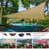 Nets Outdoor Waterproof Sun Shade Żagl Trójkąt Trójkąt UV Gaza na ogród na patio i ogród, baldachim trawnika na podwórku