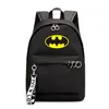 DC Superhero otaczające Batman Luminous Backpack Printing College Style Girl's Ribbon Bag324s