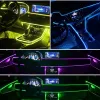 Araba iç neon rgb LED şerit ışıkları 4/5/6 1 Bluetooth uygulaması kontrol dekoratif ışıklar ortam atmosferi gösterge paneli lambası ll