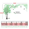 Klistermärken DIY stort träd klistermärke tapet akryl spegel vägg klistermärken för vardagsrum tv -bakgrund vägg hem dekoration väggmålning konst vägg