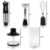 Classic Cuisine Immersion Blender 4-in-1 6 Speed ​​Hand Mikser 240228