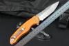 M7725 Cuchillo Flipper 440C Satin Tanto Point Blade G10 con mango de hoja de acero Rodamiento de bolas Camping al aire libre Senderismo Pesca EDC Navajas de bolsillo