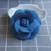 Broches Cowboy Doek Camelliae Broche Mode Stof Bloem Pin Voor Vrouw Overhemd Corsage Badge Geschenken 7,5 cm