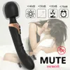 Krachtige dildo's vibrator Dual motor siliconen groot formaat Wand G-Spot Massager Seksspeeltje voor paar Clitoris Stimulator voor volwassenen 240311