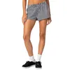 Shorts pour femmes Femmes S Y2K Rayé Élastique Taille Haute Jambe Droite Été Large Baggy Lounge Boxers Vêtements De Nuit