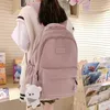 Female Fashion Lady High Capacity Waterproof College Backpack Trendy Women Laptop School Bags Cute Girl Travel Book Bag Cool 240304