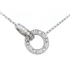 Designer Carter Collana ad anello alto Collana con stella del cielo pieno Collana con diamanti pieni Catena per collare regalo di San Valentino