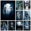 Stitch Horror Movie Corpse Bride Diamond Målning Tim Burton Johnny Depp Film Cross Stitch Brodery Picture Mosaic Crystal Home Decor