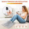 Filtar Electric Heat Pads Gift Power Saving Saving Single Person Plug In Heats Control Inställningar Pad Foot Warmers Filtar