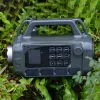 Rings Outdoor Electronic Animal Decoy Device with Green Light Builtin 400 Bird Sound Caller Mp3 Player Remote Control Birdsong Device