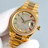 Lyxig högkvalitativ herrklocka 36mm Diamond Watch 3235 Watch Movement Automatic Men's Watch Rainbow Gradient Sapphire Dial