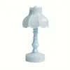Lampy stołowe Lampa LED Flower Art Deco - Nocne światło zasilane baterią do sypialni salon i dekoracyjny prezent