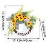 Decorative Flowers Customizable Wreath Party Birthday Special Sunflowers Wreaths Elegant Artificial Flower