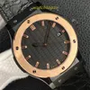 2024GSF Herrklocka Keramikfodral Hub1110 Automatisk mekanisk kraftreserv 42 timmar Diameter 42 mm Krokodilläderband Sapphire Mirror Designer Watches