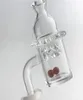 Nouveau 25mm quartz banger plat haut fond épais clou avec 6 trous bulle filature carb cap 2 pièces 6mm rubis terp perles2084230