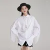 Chemisiers pour femmes SuperAen Design coréen gland chemise irrégulière 2024 printemps manches longues en vrac