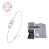 Senior Designer 925 Sterling Silber Charm-Armband Luxus Mode M-Serie 3 Diamant Glattes Armband Schmuck Klassisch Geschenkbox Damen MOVE ClassIQUE Paar