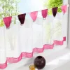 Curtains Roman Rings Kitchen Blinds Window Sheer Tulle Short Curtains For Living Room Bedroom Tulle Cafe Home Decor Sling Tulle Curtains