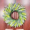 Decorative Flowers Spring Grass Wreath Hanging Elegant Wedding Party Floral For Holiday Wall Living Room Indoor Patio