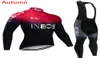 Ineos Cycling Jersey Kit 2020 Pro Team Autumn Lengeve Lengeve Sycling Clothing MTB Bike Bike Clothing