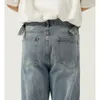 メンズジーンズファッションヒップホップレトロジッパーコットンカジュアルストレート2024春の韓国人格ヴィンテージデヴィセ