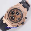 AP Relógio Moderno Relógio de Moda Royal Oak 26470OR Relógio Masculino 18k Ouro Rosa Automático Mecânico Suíço Relógio de Luxo Relógio Esportivo Diâmetro 42mm