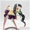 アクショントイフィギュアアクショントイフィギュア23cm kimetsu no yaiba figure demon slayer kamado nezuko y girl mitsuri/shinobu fugurineモデルdh2pj