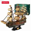 Puzzles 3D CubicFun Puzzle 3D Le bateau San Felipe Kits de modèles 25,6 Voilier 248 pièces Soulagement du stress Décoration de la maison Cadeau pour adultes enfants 240314