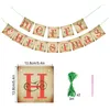 Decorazioni natalizie Merry Paper Banner Navidad Xmas Garland Flag Decorazione per la casa Camino Appeso Ornamento Anno Bunting