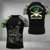 Homens camisetas Exército Brasileiro Mens T-shirt Veterano Imprimir Verão O-pescoço Curto Slve Militar Camiseta Strt Cool Top Mens Grande Tamanho Roupas Y240314