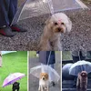 Abbigliamento per cani da passeggio per guinzaglio per animali domestici 2024 Copertura trasparente impermeabile Built-in nevischio da pioggia Ombrello da neve Impermeabili Prodotti Accessori