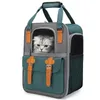 0- 10 KG CAT Pet s Breathable Mesh Dog Backpack Foldable Large Capacity Cat Carrying Bag Outdoor Travel Pet Supplies bag 240312