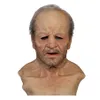 Sciarpe Another Me-The Elder Vacanze di Halloween Maschere divertenti Supersoft Old Man Maschera per adulti Super Soft Nonno Silicone Headg253v