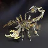 Puzzles 3D Roi Scorpion coloré 3D Puzzle en métal jouets assemblage décoration Puzzle éducatif bricolage assembler cadeau d'anniversaire adulte pour enfants 240314