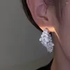 Stud Oorbellen 1 Paar Modetrend Uniek Ontwerp Elegant Exquise Leaf Drop Voor Vrouwen Luxe Sieraden Bruiloft Premium Cadeau