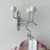 Retro gancho de parede criativo creme cor metal roupas chapéu titular rack banheiro organizador casa crianças quarto berçário decoração ganchos 240305