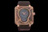2024 BRS Factory Men's Watch Size 46mmX7.5mm 2824 Self-winding mechanical movement Bronze case titanium back