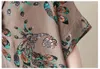 Casual Dresses Women's Fashion Dress Round Neck Short Sleeve Elegant Knee Length Flower Print Summer Party Loose Fit