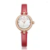 Наручные часы Мини-женские женские часы Япония Кварцевые Элегантные милые модные маленькие часы-браслет Кожаные часы Девушка Подарок на день рождения Julius Box