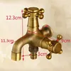 Bathroom Sink Faucets European Antique Faucet Dual Purpose Style Mop Pool Wall Mounted Outdoor Garden Tap Brass Vintage Universal Repl