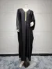 Vêtements ethniques Luxe Abaya Dubaï Arabe Bat Manches Robe Maroc Maxi Ramadan Eid Femmes Musulmanes Robe Modest Islamique Kaftan Robes Africaines