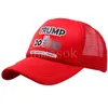 Donald Trump 2024 Baseballkappe US-Präsident Wahlhüte Keep America Great Mesh Snapbacks Sommer Visor Caps Partyhut df352