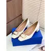 2024 Spring New Square Buckle Thick Lacquer Middle Heel Leather Shoes, Daily Commuting, Work, Shallow Mouth Women's Shoes
