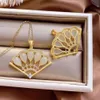 Дворец-музей Этнический песочный золотой веер изготовлен из китайских подвесок в древнем стиле, женские нефритовые ожерелья, ювелирные изделия и медь для восстановления