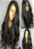 Zijden Top Volledige Kant Pruiken Braziliaans Maagdelijk Haar Body Wave Lijmloze Zijden Top Kanten Voorkant Pruiken 100% Echt haar Zijden Basis Pruik5900054