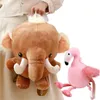 Pluche Rugzakken Nieuwe Cartoon Knuffels Roze Flamingo Olifant Rugzak Super Zachte Tas Meisjes Jongens Verjaardag Nieuwjaar Geschenken Thuis decorL2403