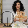 3D Bulmacalar Parçalı 3D Metal Bulmacalar Peachblossom Eifand Model Yapı Kitleri Jigsaw DIY Gençler İçin Set Beyin Teaser Oyuncakları 240314