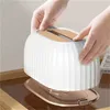 Tissue Boxes Napkins Nordic Striped Tissue Box Holder High Quality Toilet Paper Box Table Napkin Holder Car Tissue Paper Dispenser Home Decoration