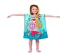 CoverUps Kids cartoon Bathrobes Kids Bath Towels Hooded Poncho Mermaid towel Swim Pool Beach towel Cartoon Kids Cloak Mermaid Bat7026684